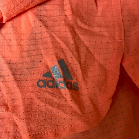 NEW Adidas Salmon Athletic Shorts Lightweight Elastic Waist - Picture 3 of 8